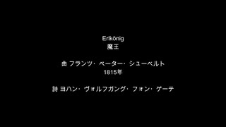 【対訳歌詞動画】F.シューベルト、D.328、歌曲『魔王 Erlkönig』