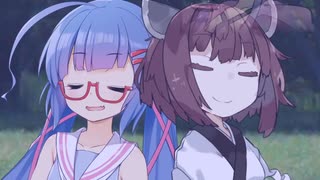 お昼寝ウナきりにちょっかいライゼクス、ちっちゃずんだもんに止められる