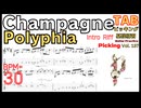 Champagne - Polyphia Intro Riff Guitar ポリフィア シャンパン ギターソロ ギター練習【Guitar picking Vol.137】