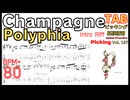 Polyphia | Champagne intro Guitar Slow Practice TAB  & metronome