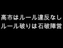 高市はルール違反なし　ルール破りは石破陣営