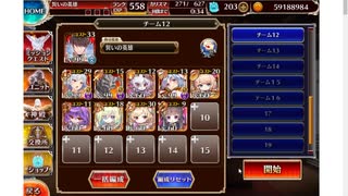 千年戦争アイギス 魔界武術大会防衛戦 神級EX 金9+王子 加護なし