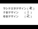 (R004)　子音デザイン(k)と母音デザイン(a)(i)(u)(e)(o)の組み合わせ
