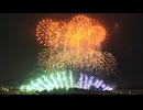 【2024】第57回常総きぬ川花火大会 音楽と花火のコラボレーション ♪ワイドミュージックスターマイン 「Hero」【㈱紅屋青木煙火店】