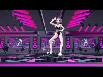 【Ray-mmd】バニーめぐみんがサイバーポールステージでラビットホール