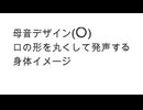 (R005)ヲシテ母音デザイン(a)の音声イメージ