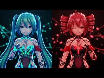 【MMD】初音ミク＆重音テト『アイのシナリオ』