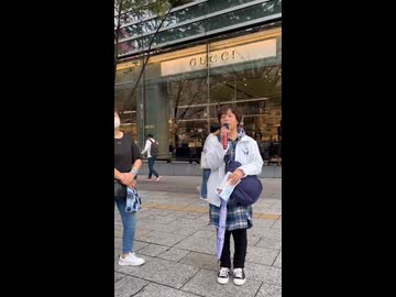 22歳の息子を亡くしたお母さんの震えながらの初めての街頭演説（仙台市）