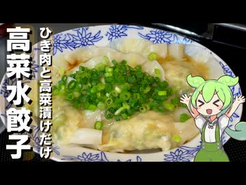 【簡単おいしい】高菜水餃子作ってみた【今日のおつまみ】