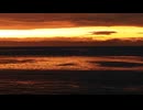 As the sun dips below the horizon
