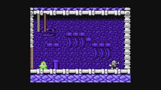 【ロックマン4】スカルマン戦　バスター縛り+ジャンプ禁止1被弾撃破