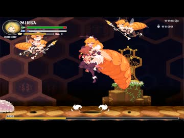 【リョナ】〇ブレイドのホムラ、QUEEN BEEの養分になる！【ミリア戦記DX】【vore】【丸呑み】