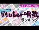 Vtuber唱歌ランキング24's JUN.-AUG.+ピックアップ【ニコニコランキング動画】