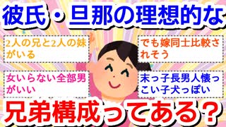 【恋愛】彼氏・旦那の理想的なきょうだい構成ってありますか？Part2【結婚】
