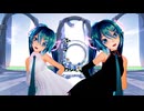 【MMD】ふたりのSour式初音ミクさんで『ハッピーシンセサイザ』歌唱:ななあいすさん