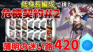 【アークナイツ】低身長編成で挑む危機契約#2 薄明の迷い路420【ゆっくり実況】