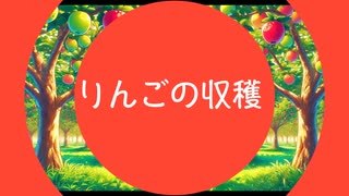 りんごの収穫