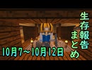 【ゆっくり実況】進捗まとめ 10月7日～10月12日【Minecraft】