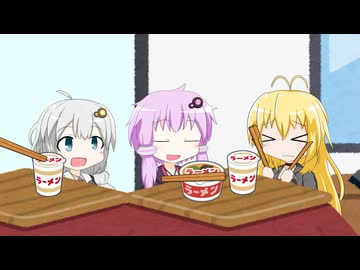 割り箸が上手く割れないゆかりさん