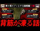 【ゾッとする】背筋が凍る怖い話短編10選 - 奇々怪々【ゆっくり解説】作業用、睡眠用BGM