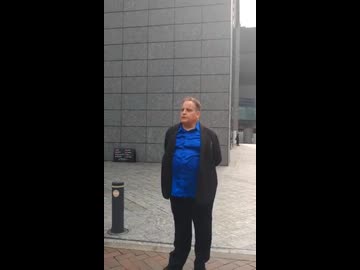 『今、日本人が出来ること』　米大使館前    ベンジャミンフルフォード氏