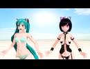 [Ray-Mmd 4K] Bikini Dance [Hatsune Miku & Kaat]