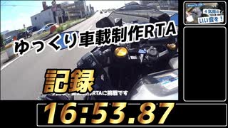 ゆっくり車載制作RTA(16:53.87)