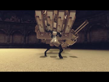 模擬戦のサンドバッグにされる旧式アンドロイド
