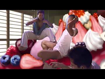 巨大なケーキを手に入れた空手部