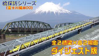 【橋探訪（富士川編）#00】富士川の全鉄道橋で通過列車を撮ってみた