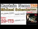 【スピードアップ動画】Captain Nemo Outro TAB / Michael Schenker Group キャプテンネモ マイケルシェンカー ギターピッキング基礎練習【Vol.141】