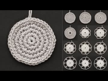 継ぎ目のない円を編むテクニック - 様々な編み目集