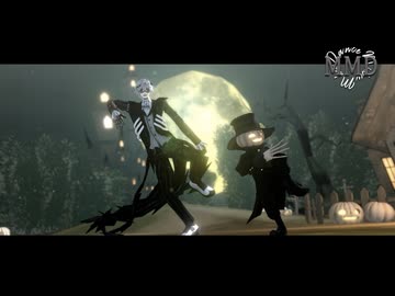 【MMD混合】Happy Halloween / スカリー＆オリジナル(自作モデル＆ステージ)
