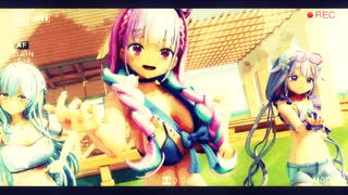 【ホロライブMMD】ビビデバ【湊あくあ・雪花ラミィ・古石ビジュー】【60fps】
