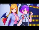 【MMD ホロライブ 4K/60fps】《Tokoyami Towa (常闇トワ) Yuzuki Choco (癒月ちょこ)》~《레이샤 LAYSHA - Chocolate Cream》