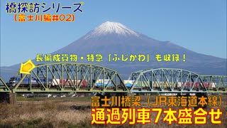 【橋探訪（富士川編）#02】富士川橋梁（JR東海道本線）通過列車7本盛合せ