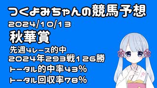 【2024秋華賞】つくよみちゃんの競馬予想