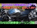 【SV650Xで突き抜けよう！】さらばブイスト、よろしくSV【SV650X納車後ツーリング編】