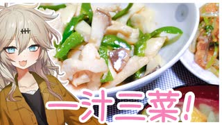 【おうゆはん】一汁三菜なんだよ！！ピーマンくんと鶏むね肉とチンジャオロース風