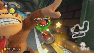 【実況】動画撮ってたらゴリラがどや顔で映り込んできた。【マリオカート8DX】