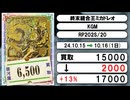 《デュエマ買取相場/8枚》10月15日～10月16日《200円以上騰落》#デュエルマスターズ