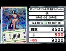《ワンピ買取相場/23枚》10月17日～10月18日《200円以上騰落》#ワンピースカード