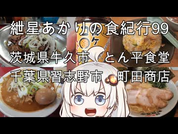 紲星あかりの食紀行99　もつ煮定食と純レバー・とん平食堂　MAXラーメンとチャハーン・町田商店　牛久城