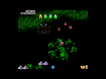 Analogue Duo での Galaga'88 [PC-Engine]