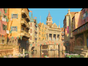 水路沿いの街並みを作ってみた【Tiny Glade】