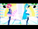 MMD、テト、ミク、計２人、で、多重未来のカルテット
