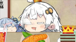 お盆なのであかりちゃんにも寝てもらった