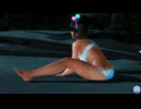 【DoaXvv/ヒトミ】ポーズ:体育座り・ぺたん/水着:サザナミ