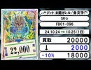 《DBSFW買取相場/4枚》10月24日～10月25日《200円以上騰落》#ドラゴンボールスーパーカードゲーム フュージョンワールド