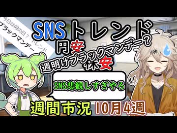 円安株安⁉選挙の後はブラックマンデー⁉　SNSのトレンド悲観的すぎない？　【市況】【ずんだもん解説】